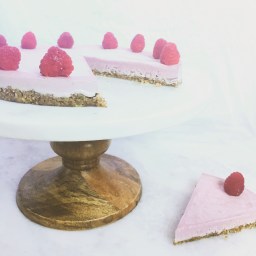 Vegan Raspberry Cheesecake